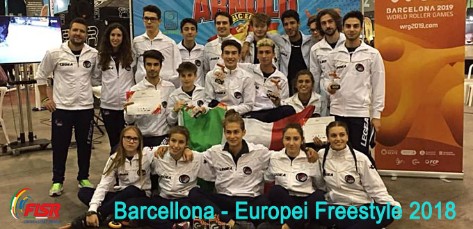 Italia dilagante agli europei di Barcellona di Freestyle